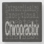 Chiropractor Extraordinaire Stenen Onderzetter (Voorkant)