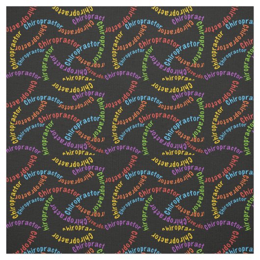Chiropractor Fabric in zwart Stof (Swatch)