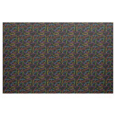 Chiropractor Fabric in zwart Stof (Fat Quarter)