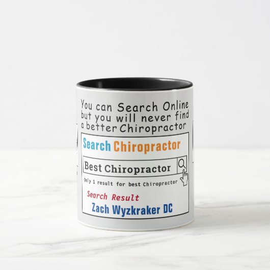 Chiropractor Funny Best Search Mok (Midden)