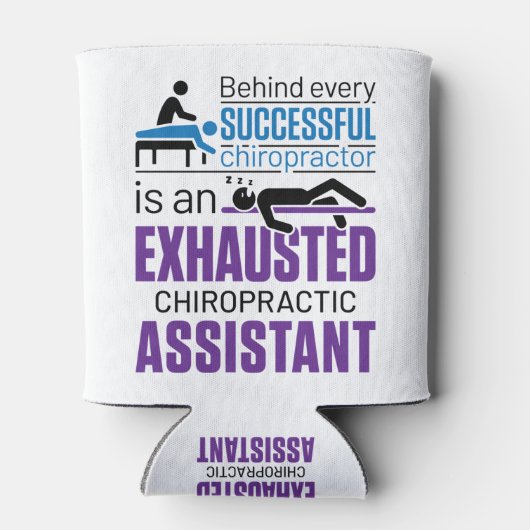 Chiropractor Funny Gezegde Blikjeskoeler (Achterkant)