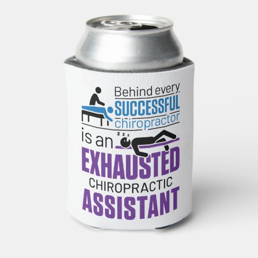 Chiropractor Funny Gezegde Blikjeskoeler (Blikje Achterkant)