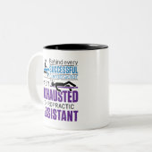 Chiropractor Funny Gezegde Tweekleurige Koffiemok (Voorkant links)