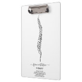 Chiropractor Gecertificeerd Massage Therapeut Dokt Klembord (Links)