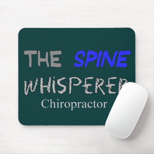Chiropractor Gifts "The Spine Whisperer" Muismat (Met muis)