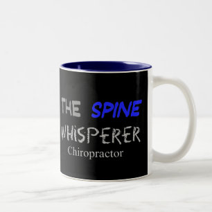 Chiropractor Gifts "The Spine Whisperer" Tweekleurige Koffiemok
