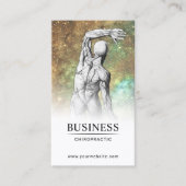 Chiropractor Glam Glitter Anatomy Chiropractic Visitekaartje (Voorkant)