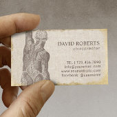 Chiropractor Gold Grunge Lijst Benoeming Afsprakenkaartje