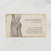 Chiropractor Gold Grunge Lijst Benoeming Afsprakenkaartje (Voorkant)