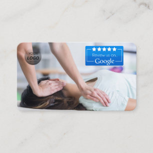 Chiropractor Google Review Sjabloon met QR - Visitekaartje