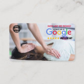 Chiropractor Google Review Sjabloon met QR - Visitekaartje (Voorkant)