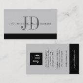 Chiropractor Gray/Gray Visitekaartje (Voorkant / Achterkant)