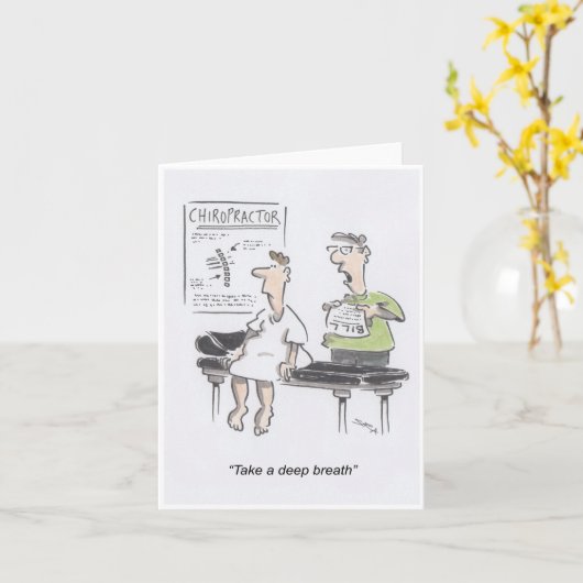 Chiropractor Groeten Kaart (Gele Bloem)