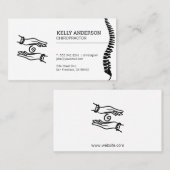 Chiropractor | Handen | Spinale kabel Visitekaartje (Voorkant / Achterkant)