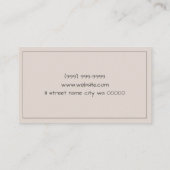 Chiropractor Health Visitekaartje (Achterkant)