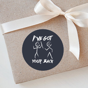 Chiropractor heeft je ruggengraatcorrectie gekrege ronde sticker