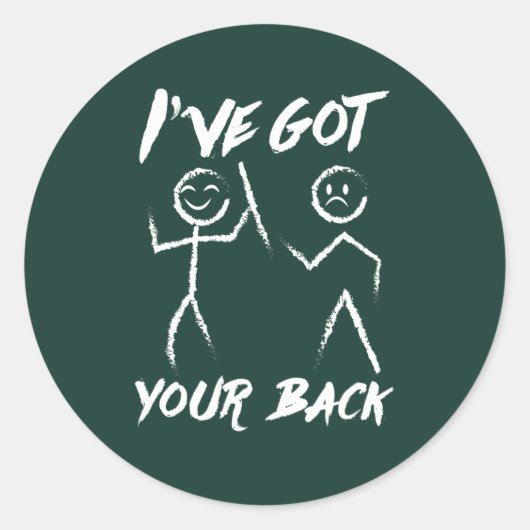 Chiropractor heeft uw rug correctie gag ronde sticker (Voorkant)