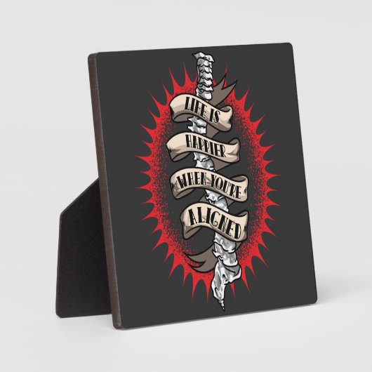 Chiropractor Het leven is leuker als je in balans  Fotoplaat (Voorkant)