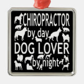 Chiropractor houdt van honden metalen ornament (Voorkant)