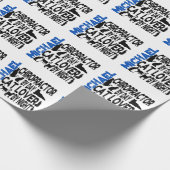 Chiropractor houdt van katten cadeaupapier (Hoek)