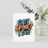 Chiropractor Humor Spine Health Quote Briefkaart (Staand voorkant)