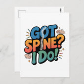 Chiropractor Humor Spine Health Quote Briefkaart (Voorkant / Achterkant)