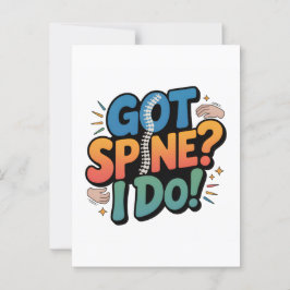 Chiropractor Humor Spine Health Quote Briefkaart