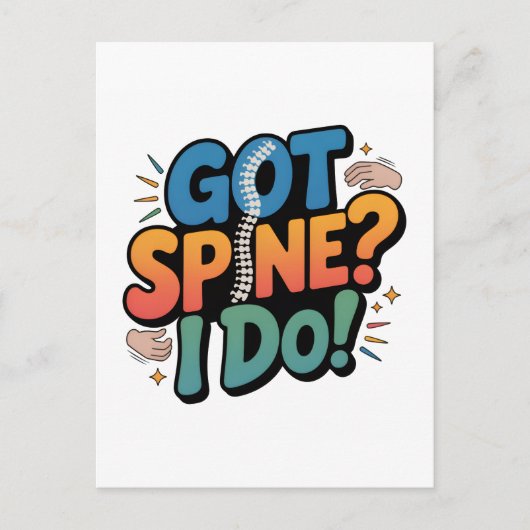 Chiropractor Humor Spine Health Quote Briefkaart (Voorkant)