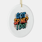 Chiropractor Humor Spine Health Quote Keramisch Ornament (Rechts)