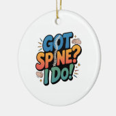 Chiropractor Humor Spine Health Quote Keramisch Ornament (Links)