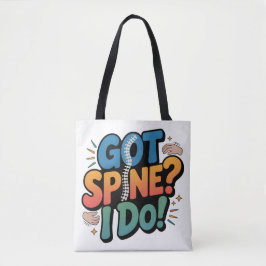 Chiropractor Humor Spine Health Quote Tote Bag