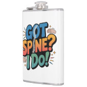 Chiropractor Humor wervelkolom gezondheid citaat Heupfles (Links)