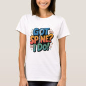 Chiropractor Humor wervelkolom gezondheid citaat T-shirt (Voorkant)