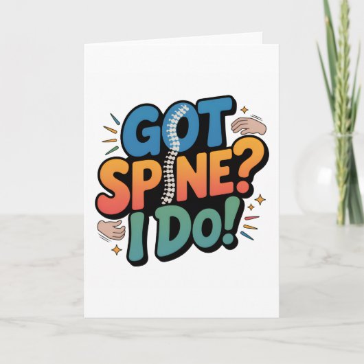 Chiropractor Humor Wervelkolom Gezondheid Quote Kaart (Voorkant)