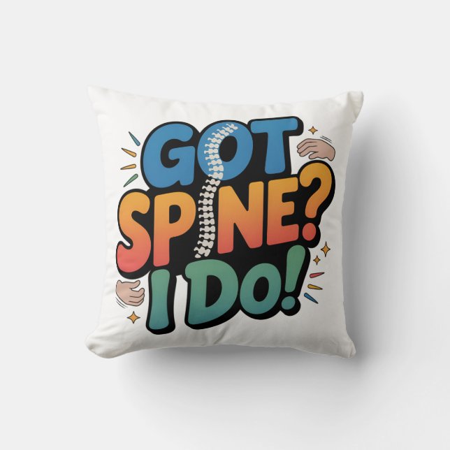 Chiropractor Humor Wervelkolom Gezondheid Quote Kussen (Voorkant)