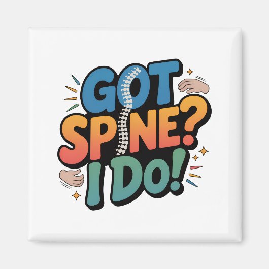 Chiropractor Humor Wervelkolom Gezondheid Quote Magneet (Voorkant)
