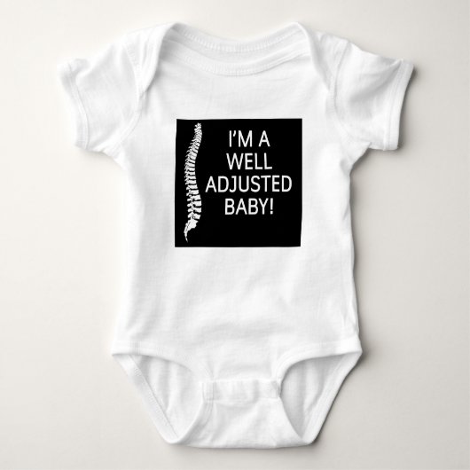 chiropractor Ik ben een goed aangepaste baby Romper (Voorkant)