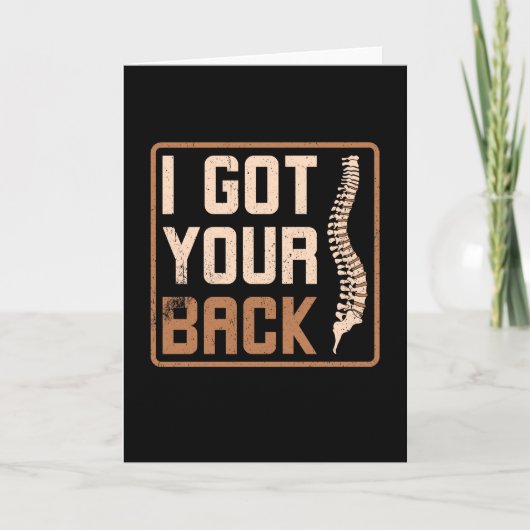 Chiropractor, ik heb je rug kaart (Voorkant)
