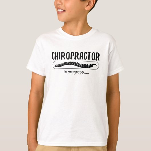 Chiropractor in Progress Spine Chiro T-shirt (Voorkant)