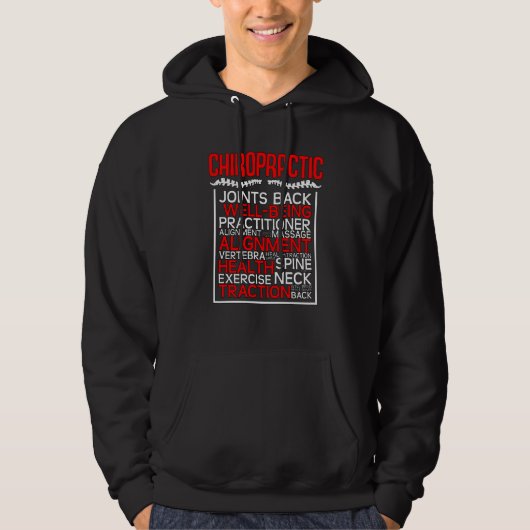Chiropractor Joints Back Complementary Medicine Ch Hoodie (Voorkant)