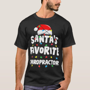 Chiropractor Kerstmis Santas Favoriete Grappig cad T-shirt