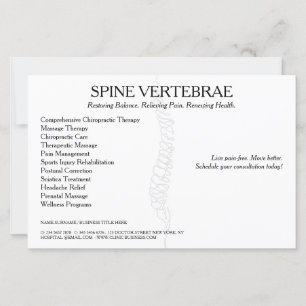 Chiropractor Licentie Massage Therapeut brochure