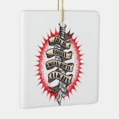 Chiropractor Life is gelukkiger als je op één lijn Keramisch Ornament (Rechts)