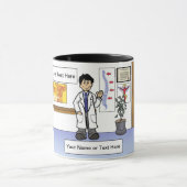 Chiropractor - Mannelijke Cartoon door PrintedPerf Mok (Midden)