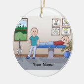 Chiropractor - Mannelijke Keramisch Ornament (Links)