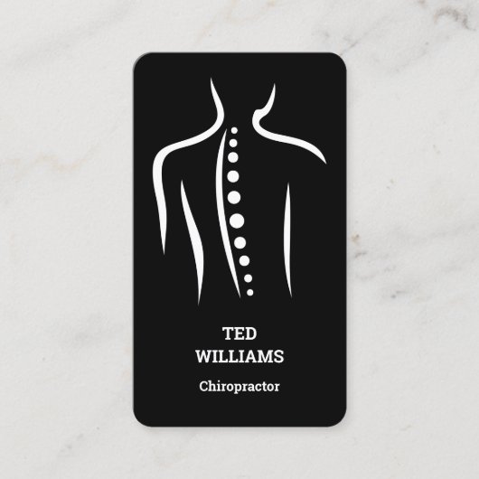 Chiropractor Manual Therapist Visitekaartje (Voorkant)