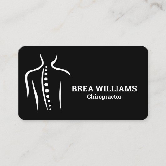 Chiropractor Massage Manual Therapist Visitekaartje (Voorkant)