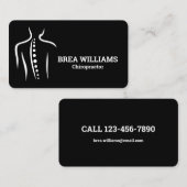 Chiropractor Massage Manual Therapist Visitekaartje (Voorkant / Achterkant)