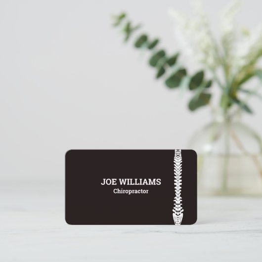 Chiropractor Massage Manual Therapist Visitekaartje (Staand voorkant)