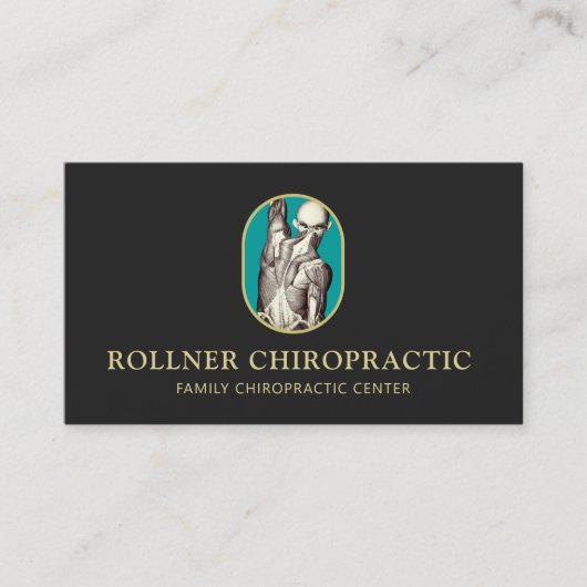 Chiropractor Massage Spa Therapist Visitekaartje (Voorkant)